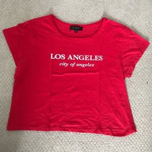 L.A. Hearts Red Crop Top